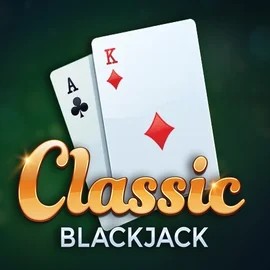 Classic Blackjack slot logo by Red Tiger Gaming at Casina Casino