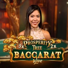 Official Live Casino logo: Prosperity Tree Baccarat by Evolution at Casina Casino
